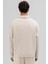 Oversize Önü Fermuarlı Dik Yaka Sweatshirt Taş 7