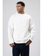 Boxy Fit Basic Sweatshirt Ekru 3