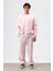 Yıkamalı Baggy Eşofman Alt Pembe 2
