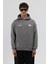Oversize Arka Baskılı Sweatshirt Füme 1