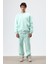 Yıkamalı Baggy Eşofman Alt Mint 6