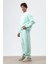 Yıkamalı Baggy Eşofman Alt Mint 7