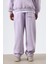 Yıkamalı Baggy Eşofman Alt Lila 5