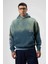 Oversize Baskılı Kapüşonlu Sweatshirt Nefti 4