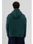 Basic Kapüşonlu Boxy Fit Sweatshirt Nefti 6