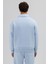 Oversize Fermuarlı Dik Yaka Sweatshirt Bebe Mavi 4