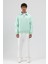 Oversize Fermuarlı Dik Yaka Sweatshirt Mint 2