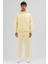 Basic Oversize Kapüşonlu Sweatshirt Sarı 1