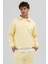 Basic Polo Yaka Sweatshirt Sarı 6