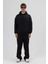 Basic Oversize Kapüşonlu Sweatshirt Siyah 2