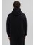 Basic Oversize Kapüşonlu Sweatshirt Siyah 6