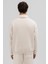 Oversize Fermuarlı Dik Yaka Sweatshirt Taş 5