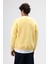 Basic Oversize Yıkamalı Sweatshirt Sarı 7