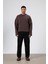Boxy Fit Basic Sweatshirt Kahve 6
