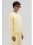 Basic Bisiklet Yaka Oversize Sweatshirt Sarı 2