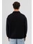 Basic Polo Yaka Sweatshirt Siyah 7