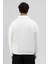 Oversize Fermuarlı Dik Yaka Sweatshirt Ekru 6