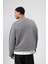 Boxy Fit Basic Sweatshirt Füme 5