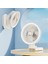 USB Şarj Edilebilir Tablo Fan Klipsli Tip Taşınabilir Mini Masa Fanı 360 Derece Dönüş Ayarlanabilir Klipsli Klips Fan (Yurt Dışından) 3
