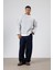 Boxy Fit Basic Sweatshirt Açık Gri 2