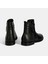 Kadın Siyah Çift Fermuarlı Deri Bot 8