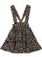 Kız Çocuk Helen Leopar Askılı Kat Kat Bağlama Jile Elbise 2