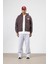 Oversize Fermuarlı Kapüşonlu Sweatshirt Kahve 3