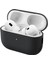 Apple Airpods Pro 2.nesil Kılıf Mat Premium Silikon Siyah 3
