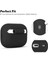 Apple Airpods Pro 2.nesil Kılıf Mat Premium Silikon Siyah 4