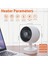 Mini Isıtıcı, Boşluk Isıtıcı, Ofis Için 500W Masa Isıtıcısı, 160 ° Yanal Otomatik Salınım 3 Dişli Ayarlanabilir, Ptc Seramik Ab Fişi (Yurt Dışından) 5