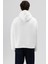 Basic Oversize Dikişsiz Kapüşonlu Sweatshirt Ekru 3