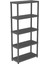 5 Katlı Delikli Plastik Raf 43X93X210 cm - Depo, Arşiv, Kiler, Dosya, Market, Bakkal Rafı 1