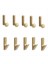 10PCS Alüminyum Alaşım Ceket Kancaları Duvara Monte Havlu Kancaları Cüppeli Kancalar Mutfak Banyo Metal Kanca Monte Havlu Kancası (Yurt Dışından) 1