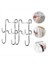 4pcs Çift Kanca Kapı Kanca Banyo Askısı Duş Havlu Şapka Organizatör Raf Şapka Kancaları Şapka Askı Askı Askıları (Yurt Dışından) 5