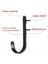 4pcs Metal Duvara Monte J Hook Tool Hook Depolama Rafları Alet Evleri ve Evler Için Uygundur Siyah (Yurt Dışından) 3