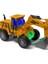Pilli Sesli Işıklı 360 Derece Full Hareketli Çarp Dön 20 cm Inşaat Aracı Kamyon 6