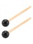 2pcs Yumuşak Kauçuk Kafa Çubukları Ahşap Sap Çan Malletleri Glockenspiel Ksilofon Bell Müzik Enstrümanları Parçalar Siyah (Yurt Dışından) 3