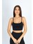 Crop Fit Sütlü Kahverengi Askılı Spor Bra 2