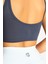 Crop Fit Sütlü Kahverengi Askılı Spor Bra 4