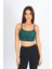 Crop Fit Sütlü Kahverengi Askılı Spor Bra 2