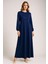 1089 Nevrürlü Göğsü Boncuk Detaylı Kolları Lastikli Duru Elbise #10-25# 1