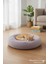 Lüks Peluş Donut Kedi Yatağı - Köpek Yatağı Minder 50x50x15 LİLA 1