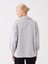Lcw Modest Gri Gömlek Yaka Baskılı Uzun Kollu Oversize Kadın Sweatshirt Tunik 5