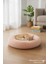 Lüks Peluş Donut Kedi Yatağı - Köpek Yatağı Minder 50x50x15 açık pembe 1
