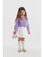 Çocuk Crop Triko Lila 1