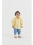 Balon Kol Çocuk Poplin Gömlek Limon Sarısı 2