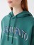 Xsıde Yeşil Baskılı Oversize Kadın Kalın Hoodie 4