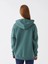 Xsıde Yeşil Baskılı Oversize Kadın Kalın Hoodie 5