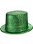 Yeşil Renk Parıltılı Simli Fötr Silindir Parti Şapkası 1