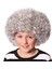 Gri Renk Kabarık Bonus Peruk Afro Takma Saç 2